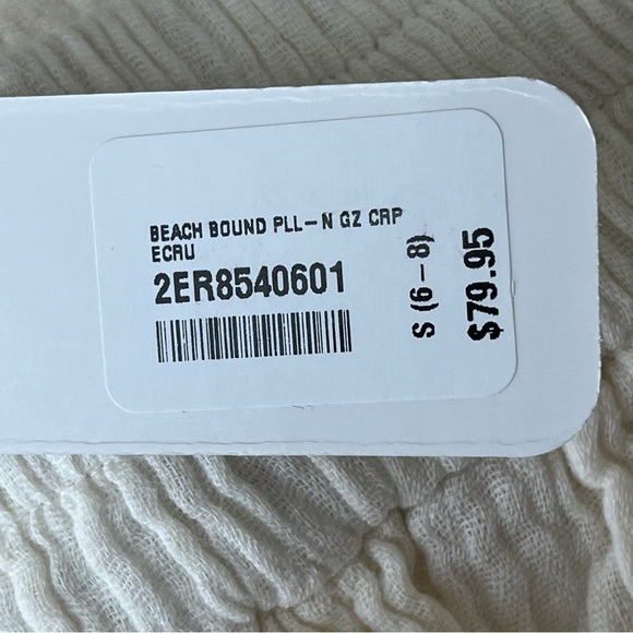 COPY - SOFT SURROUNDINGS NWT BEACH BOUND PULL ON GAUZE CROP PANTS ECRU Size Smal - Picture 6 of 15